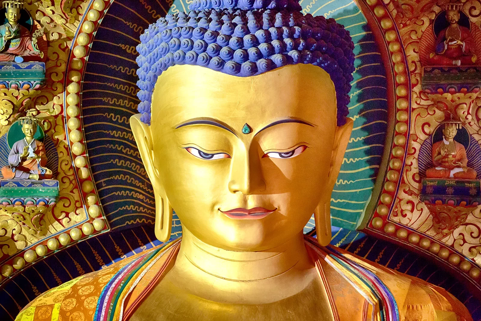 Golden statue of Buddha in Bhutan