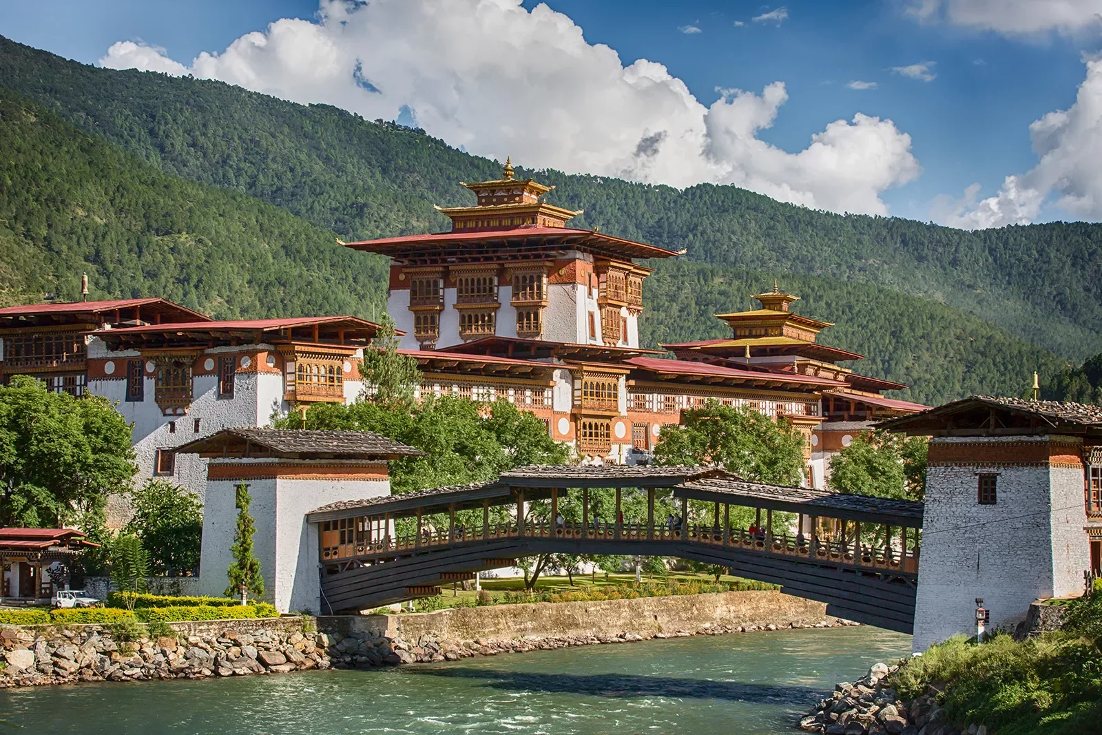 Ancient temple structure in Bhutan