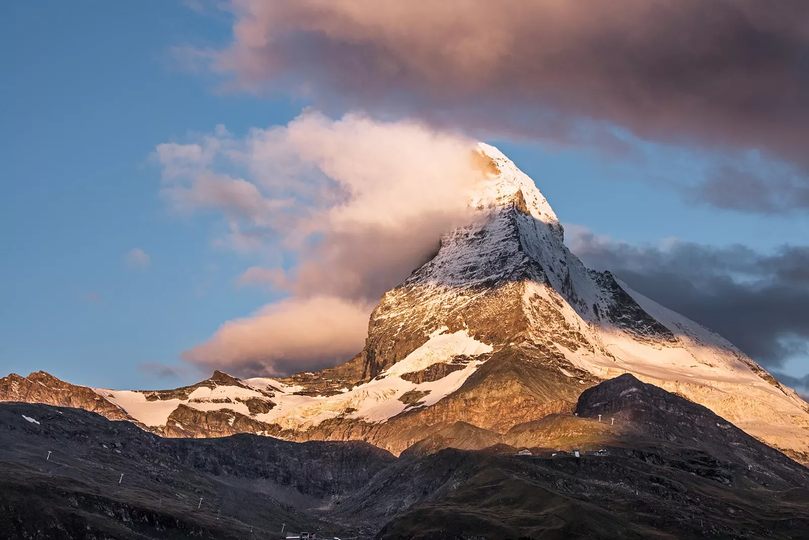Matterhorn during sunset.