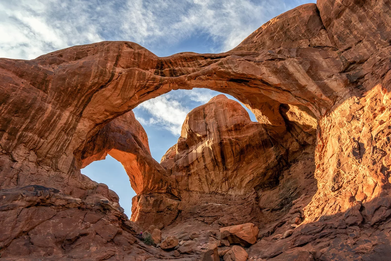 Open archway rock formation