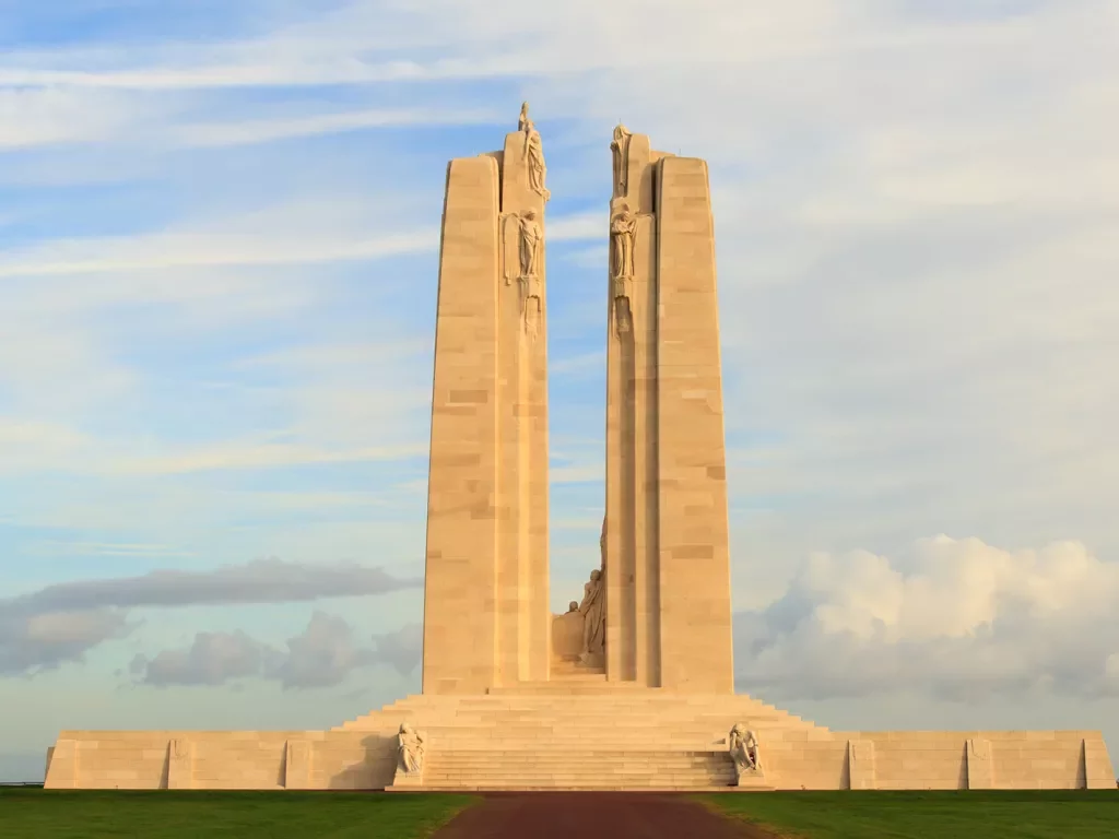 The Canadian National Vimy Ridge Memorial in France