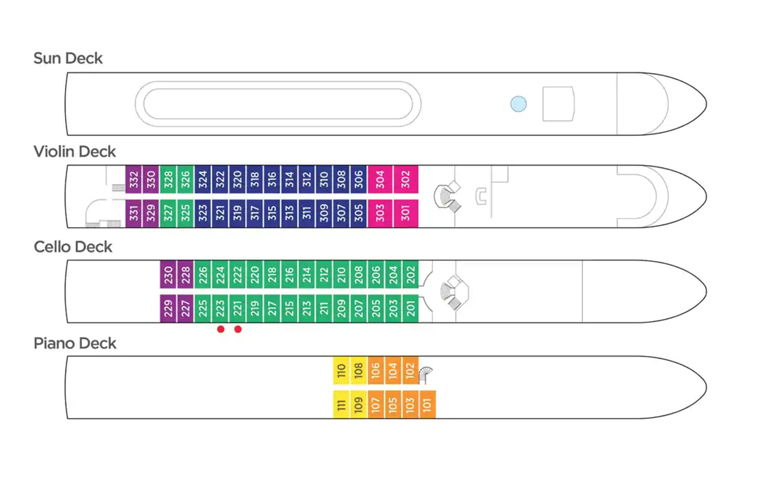 AmaWaterways Deck plan