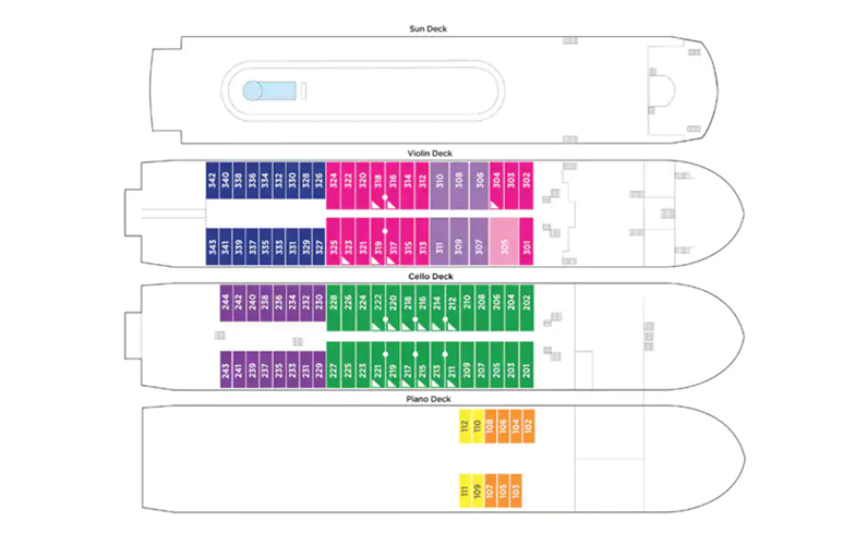 AmaWaterways Deck plan