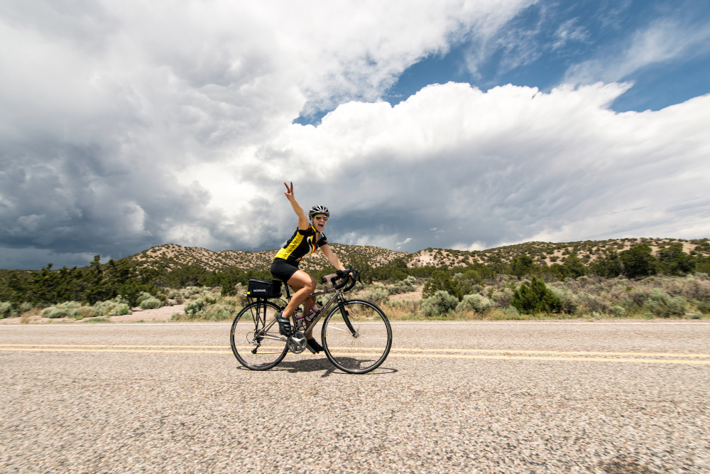 New Mexico Backroads Bike Tour Biker