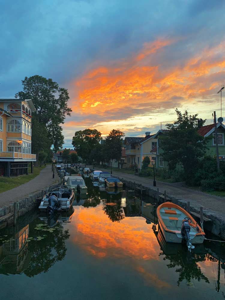 Sweden Bike Tour Sunset