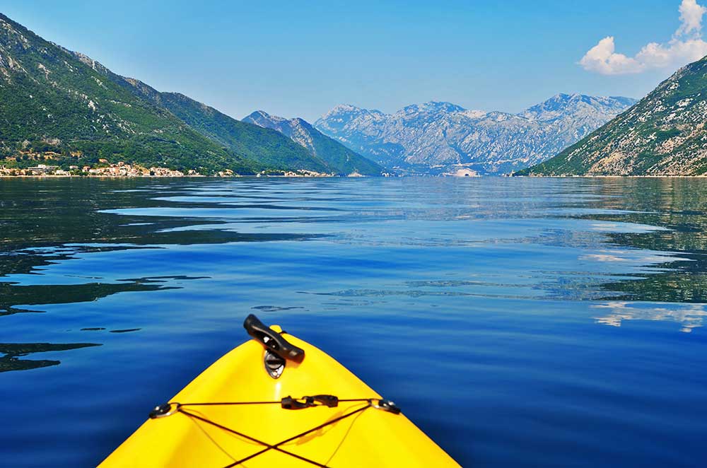 Croatia & Montenegro Multi-Adventure Tour Kayaking Bay of Kotor