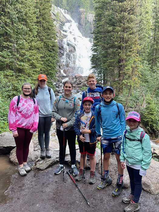 Yellowstone & Tetons Family Multi-Adventure Tour - Kids & Waterfall