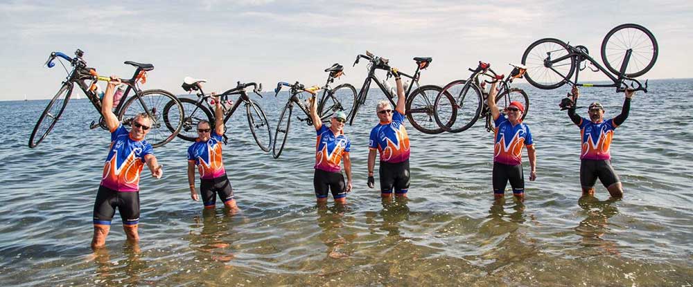 Biking Across America - Finish Line