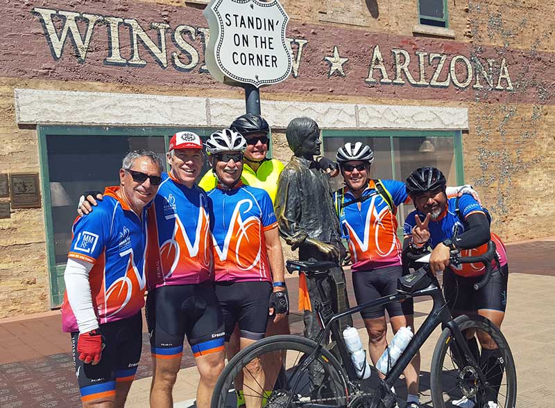 Biking Across America - Winslow Arizona