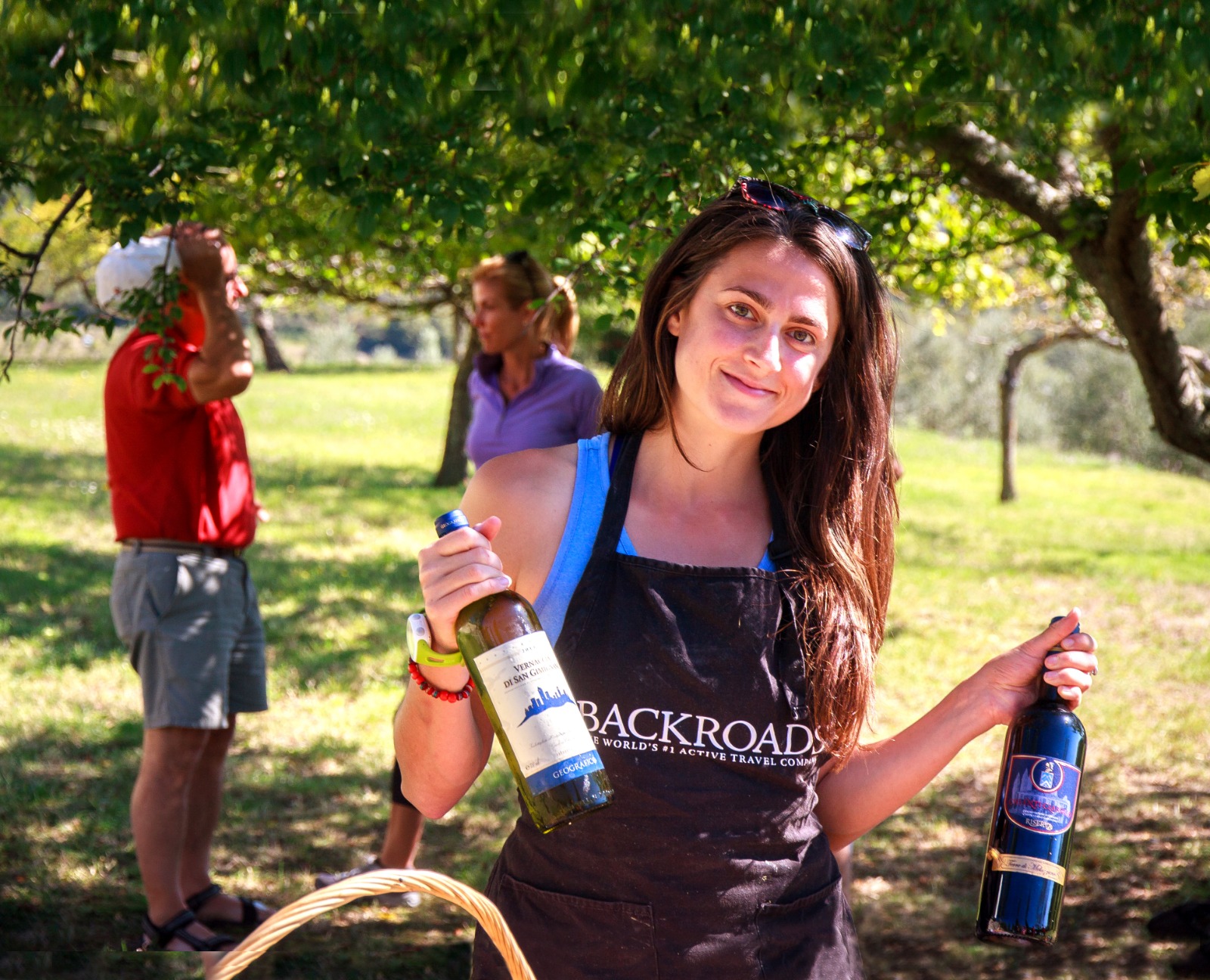 Jane Holding Wine