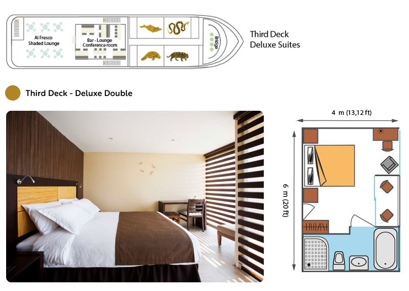 Anakonda Cabin - Third Deck - Deluxe Double