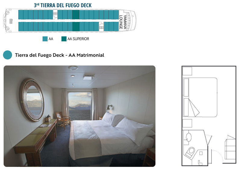 Ventus Australis - Tiera del Fuego Deck - AA Matrimonial