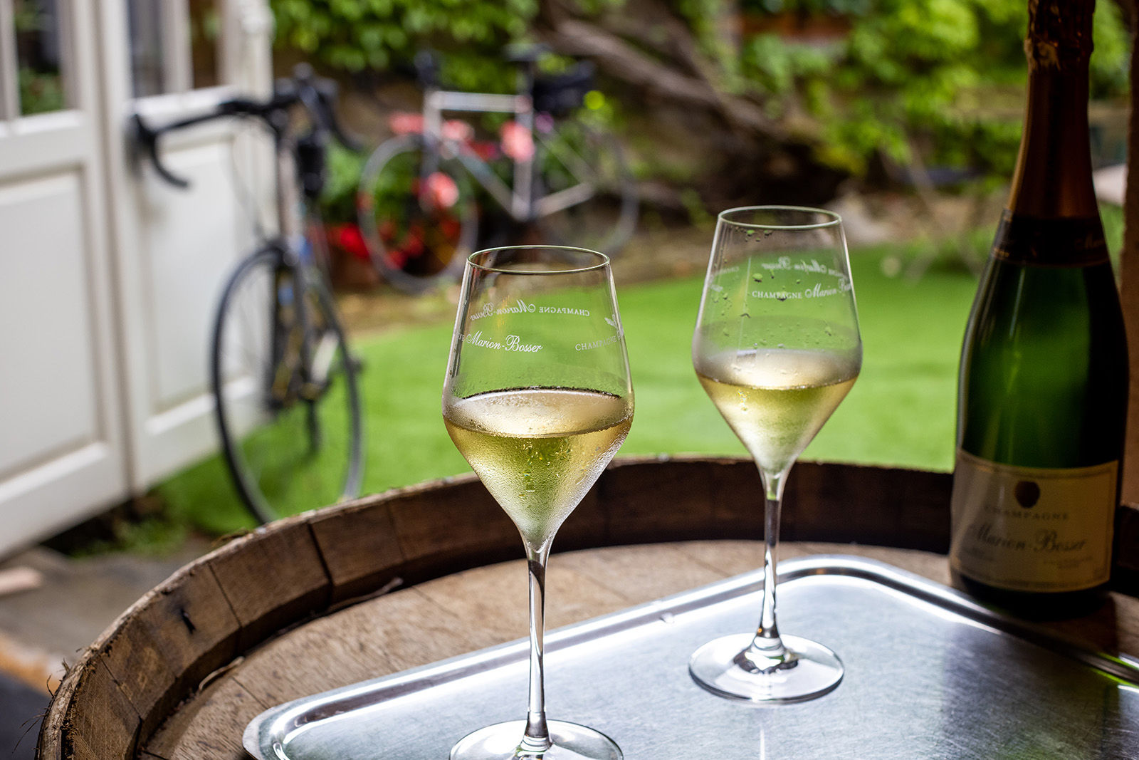 Two Wine Glasses in Alsace