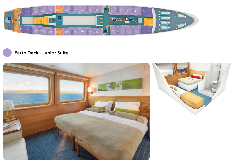 Galapagos Legend - Earth Deck - Junior Suite