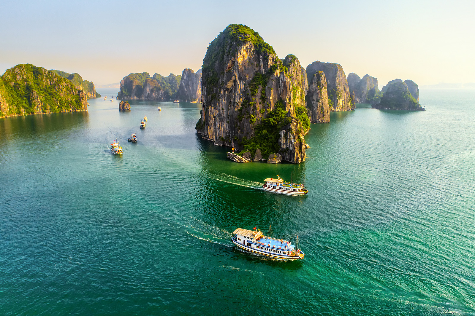 Boats in Halong Bay, Vietnam