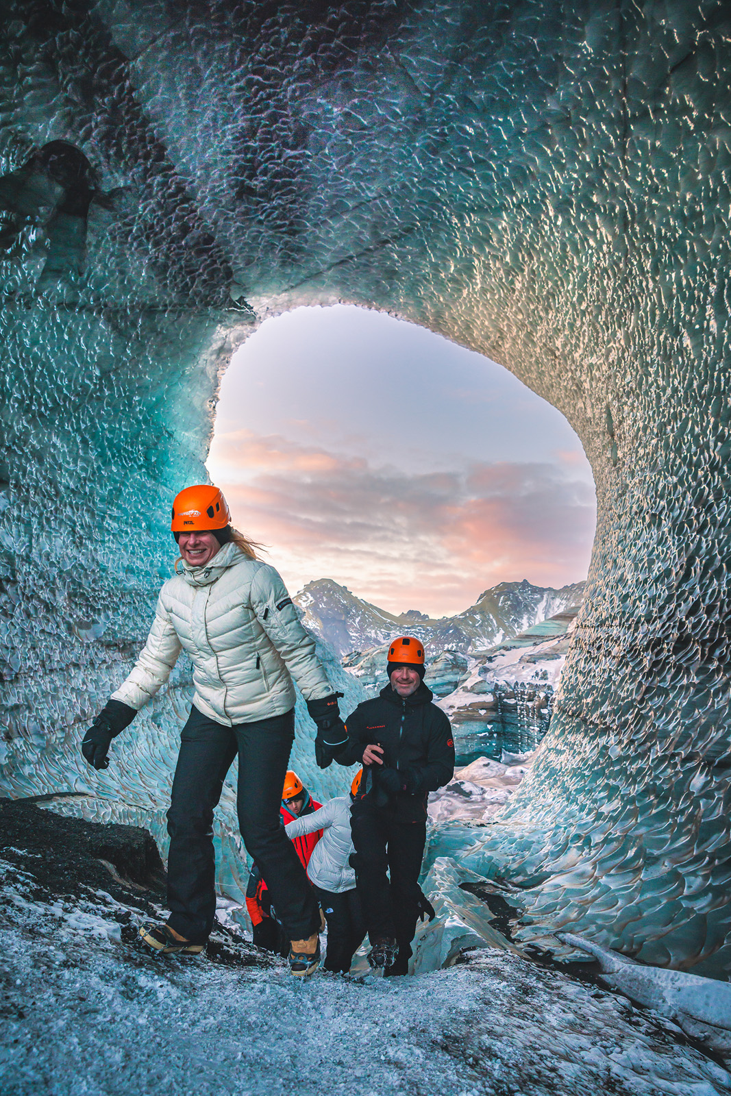 Hiking In a Glacier Iceland