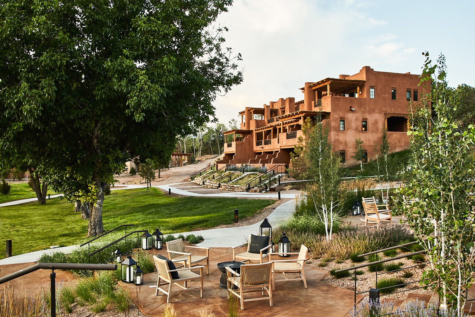 Exterior view of Bishop's Lodge, Auberge Resorts Collection