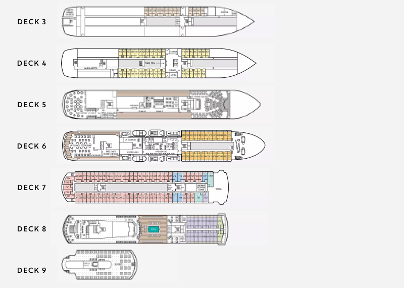 Le Paul Gauguin Deck Plan