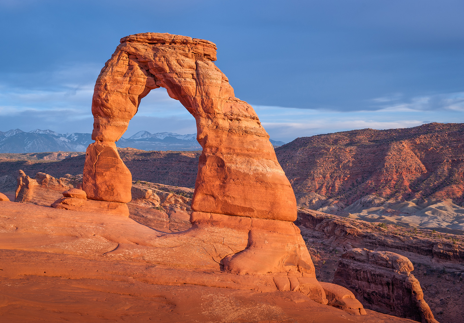 The famous Delicate Arch at Arches National Park, Utah