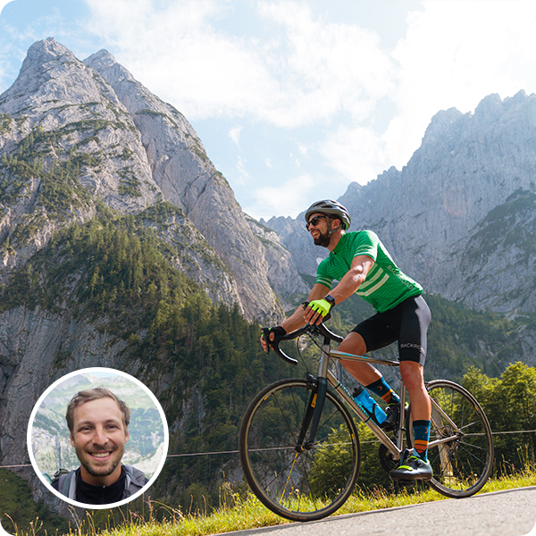 guest cycling in the alps
