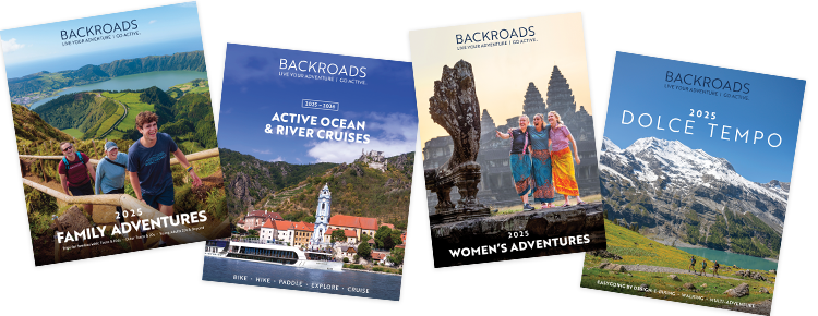 Fan of 2025 Backroads Catalogs