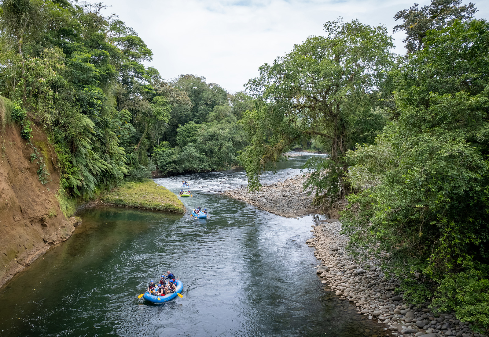 River with jungle on both sides