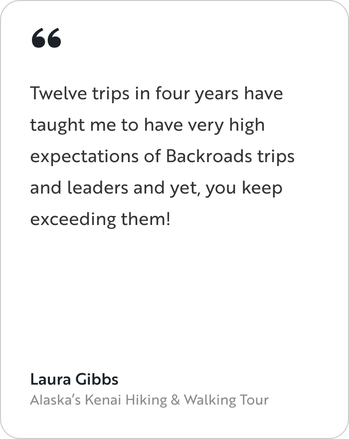 Guest Review of Backroads Trip