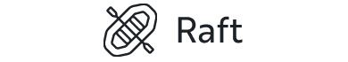 Raft Icon with text rafting