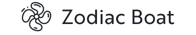 Propeller icon with text Zodiac Boat