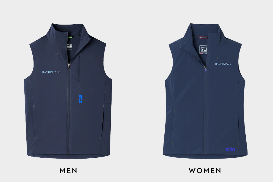 Blue stio vests