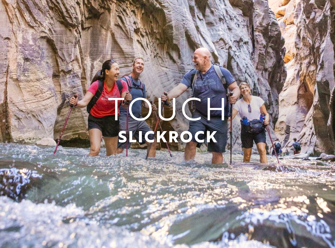 In August, touch the slickrock and cool waters of Zion National Park’s Narrows, the most famous slot-canyon river hike in America.
