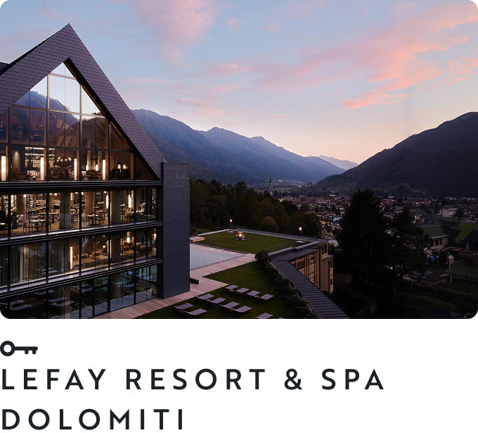 Lefay Resort & Spa Dolomiti in the Dolomites, Italy