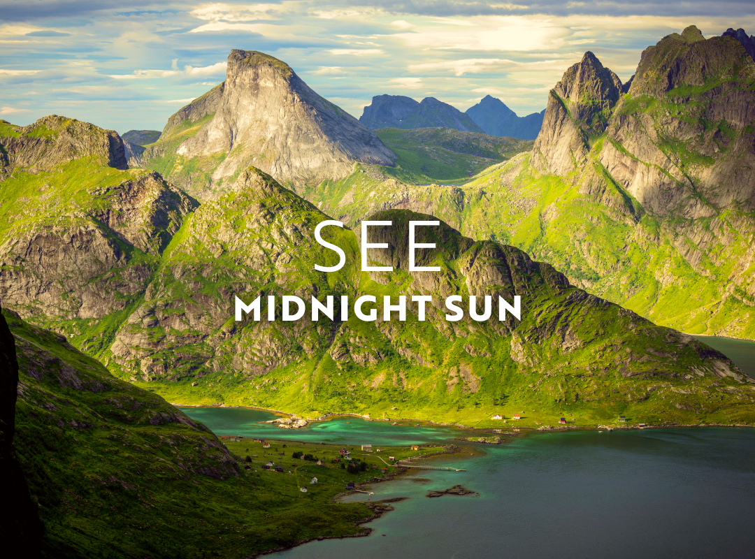 In June, see the midnight sun in Norway's Lofoten Islands