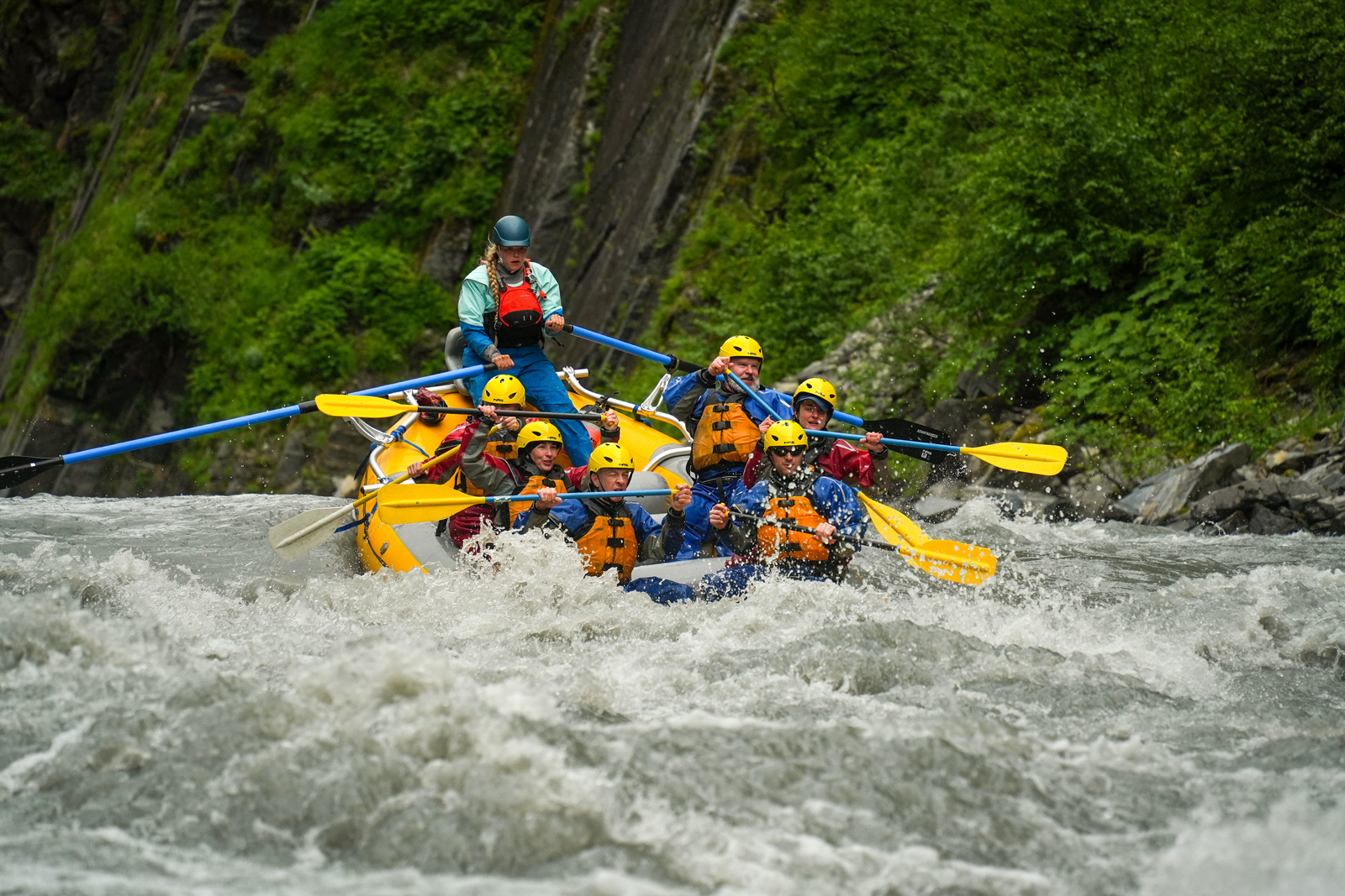 White water rafting in Alaska