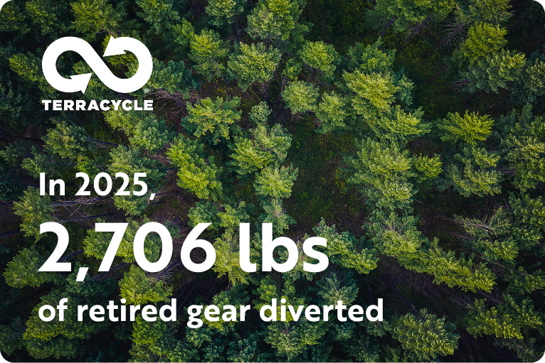 In 2025, 2,706lbs of retired gear diverted
