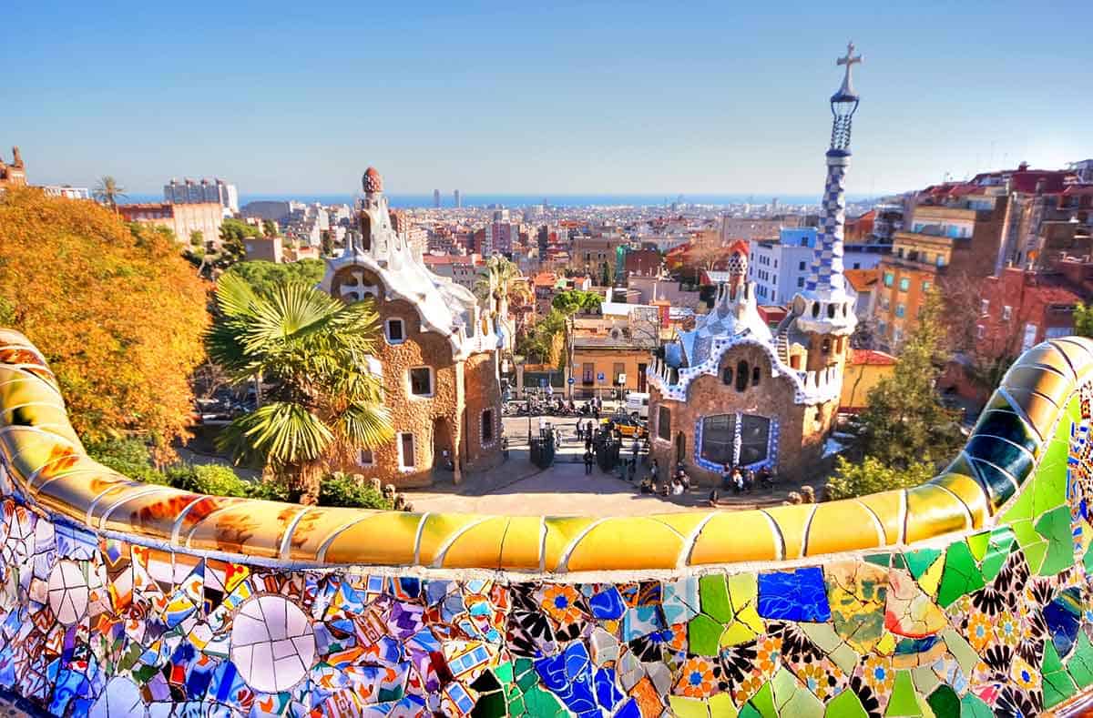 Gaudi's Park Güell in Beautiful Barcelona