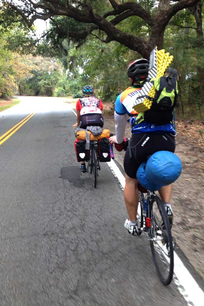 Ultralight biking tour cycling riding lightweight camping gear