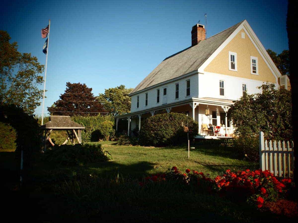 Farmhouse where backroads trip leader Lauren Cook stayed