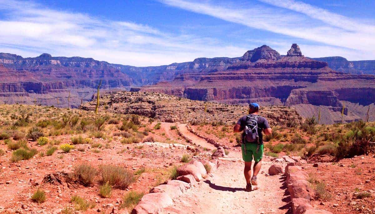 The Grand Canyon - good thing I-expected blazing heat on this hike
