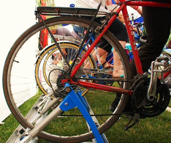 Capturing pedal power - photo credit Gerardo Marquez