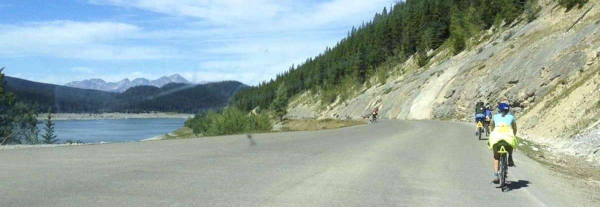 Biking in Jasper, Alberta, Canada