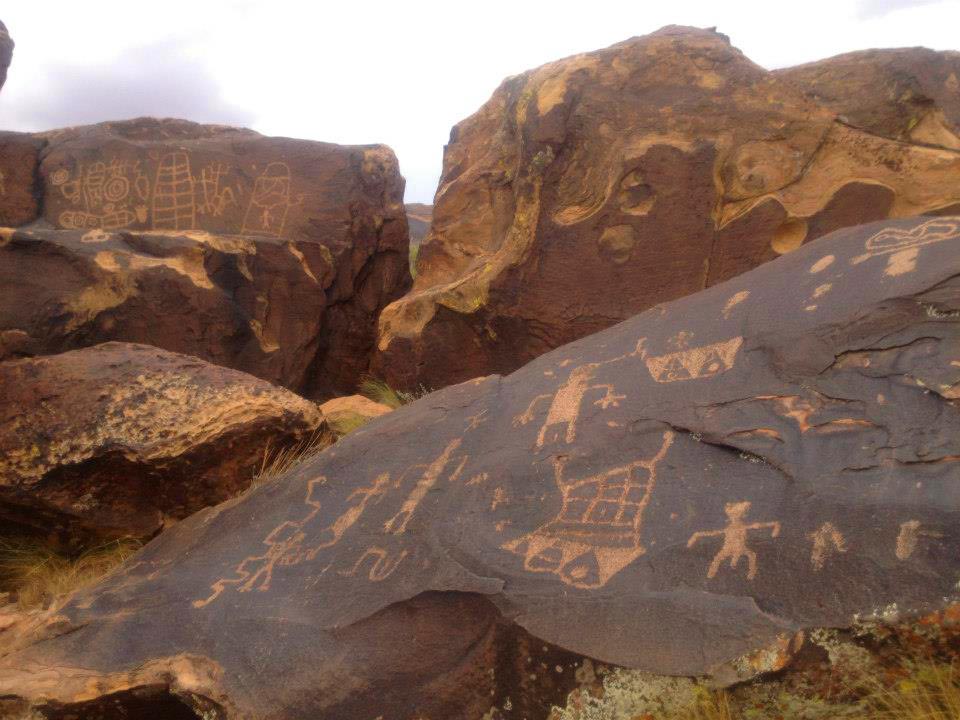 Ancient petroglyphs
