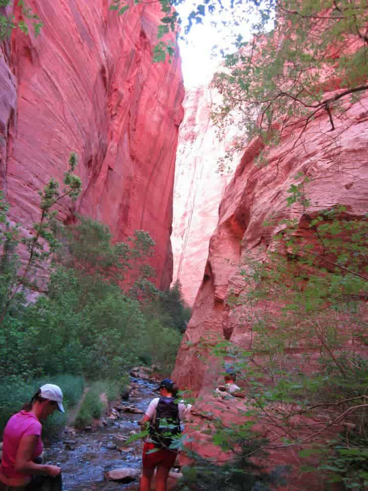Brilliant red rock walls