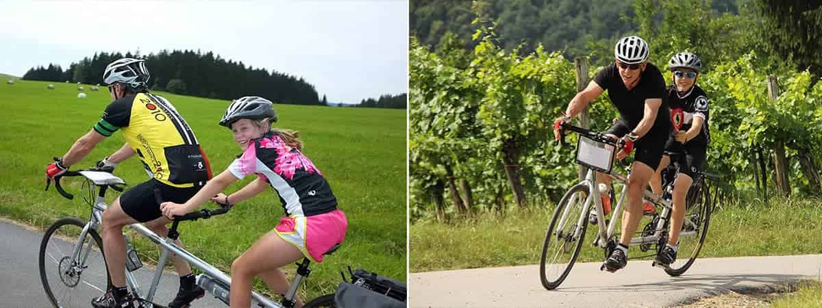 Backroad's Tom Hale Tandem Family biking
