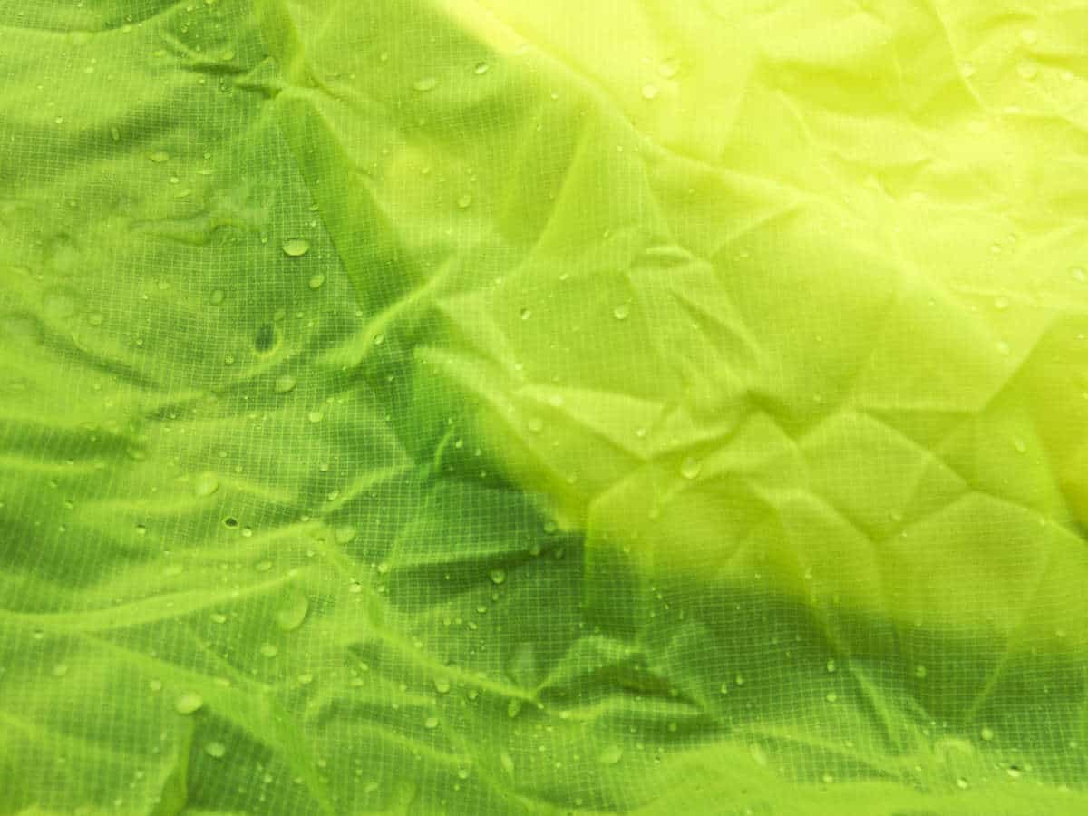 Patagonia windshirt is water resistant but not waterproof