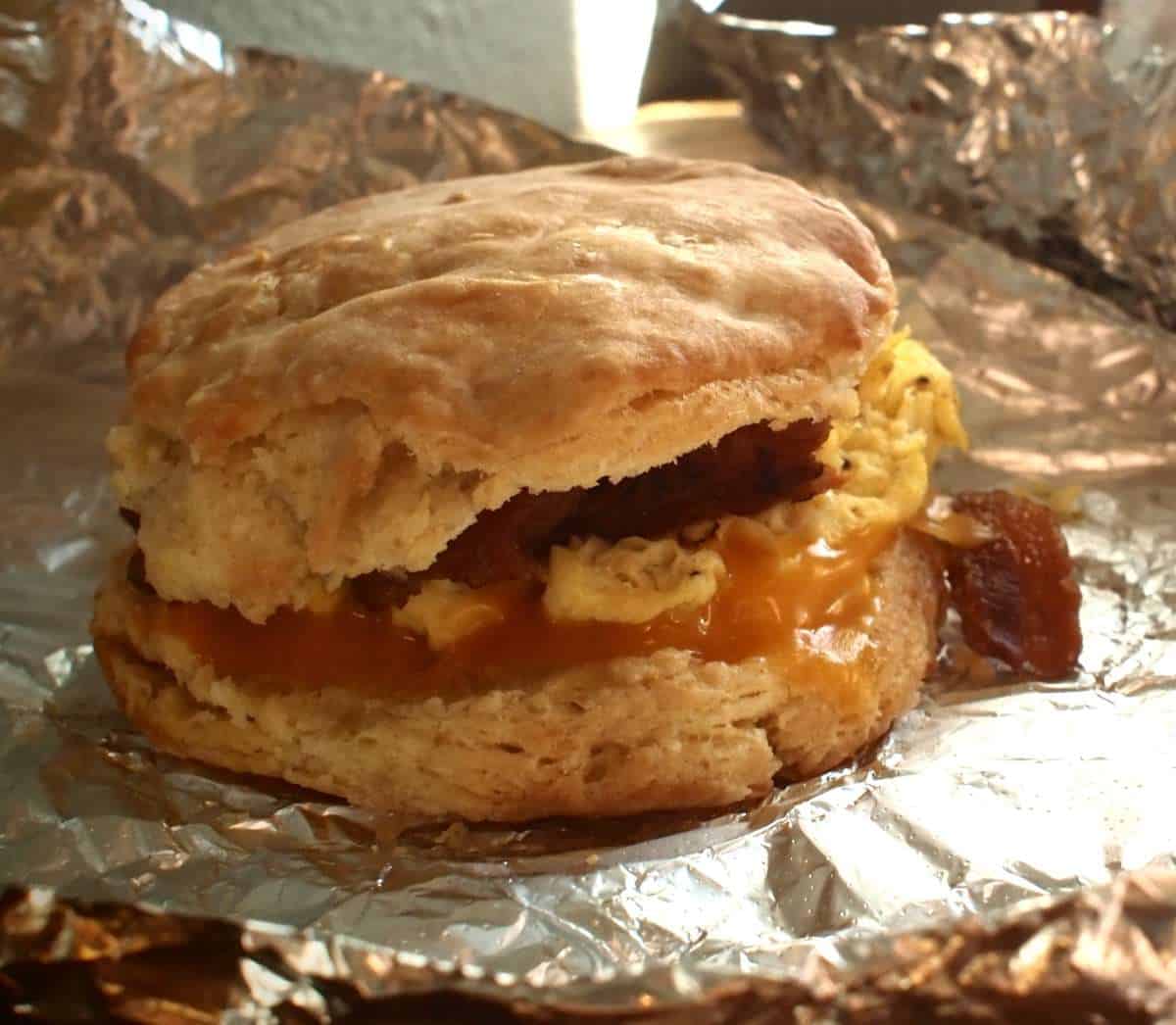Devil's Teeth Baking Company breakfast sandwich, San Francisco