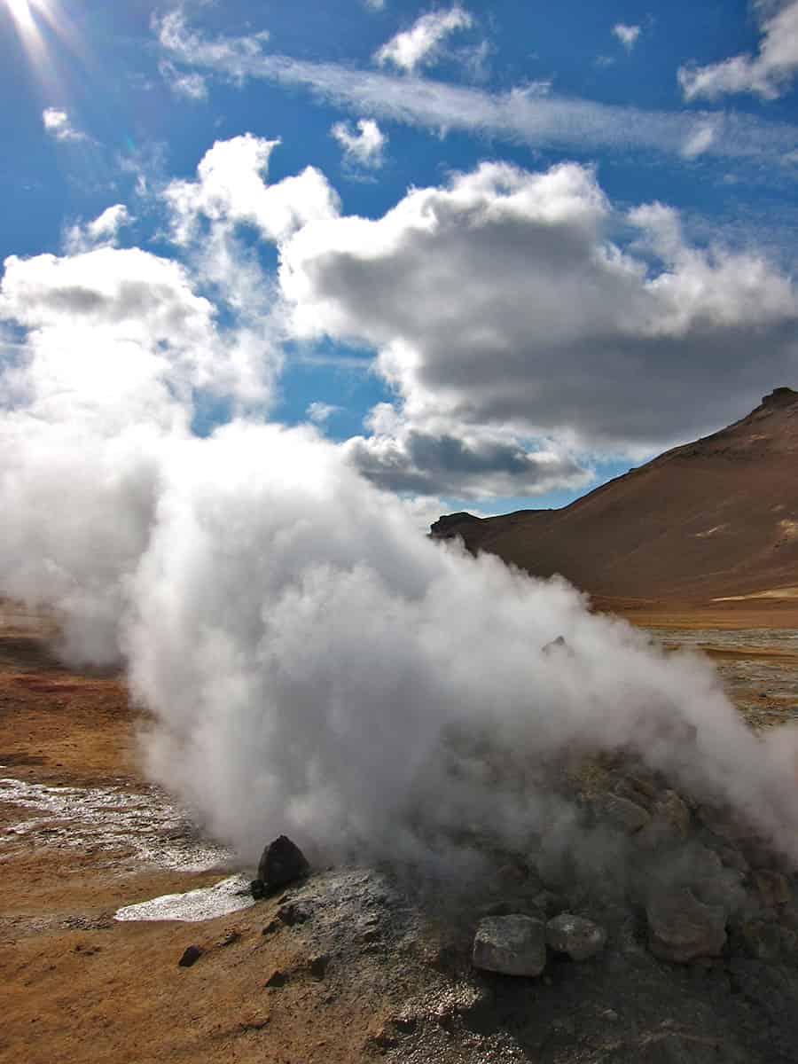 Geothermal Activity in Reykjavik, Iceland