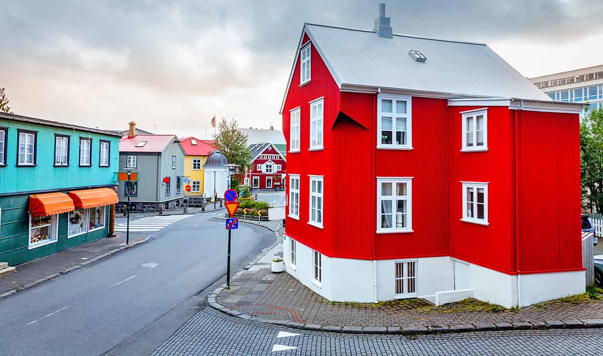 The streets of Reykjavik, Iceland