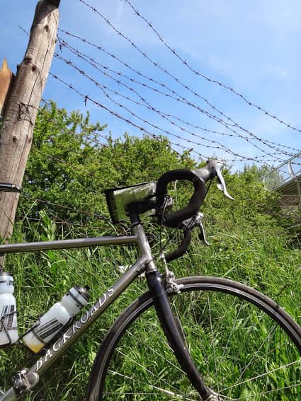 A piece of iron curtain on the border between Austria and Slovakia
