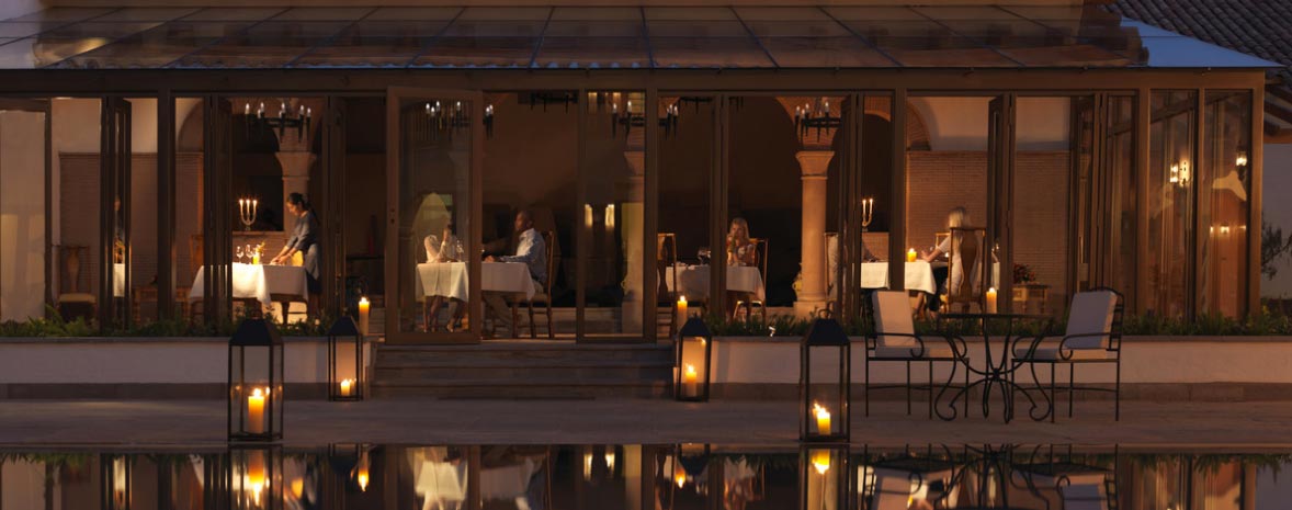 Dining at Palacio Nazarenas in Cusco, Peru